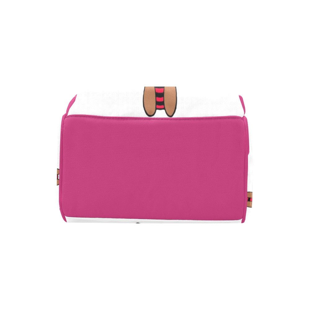 Pink Puff Girl Multi-Function Backpack/Diaper Bag