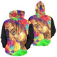 Colorful girl All Over Print Hoodie for Women