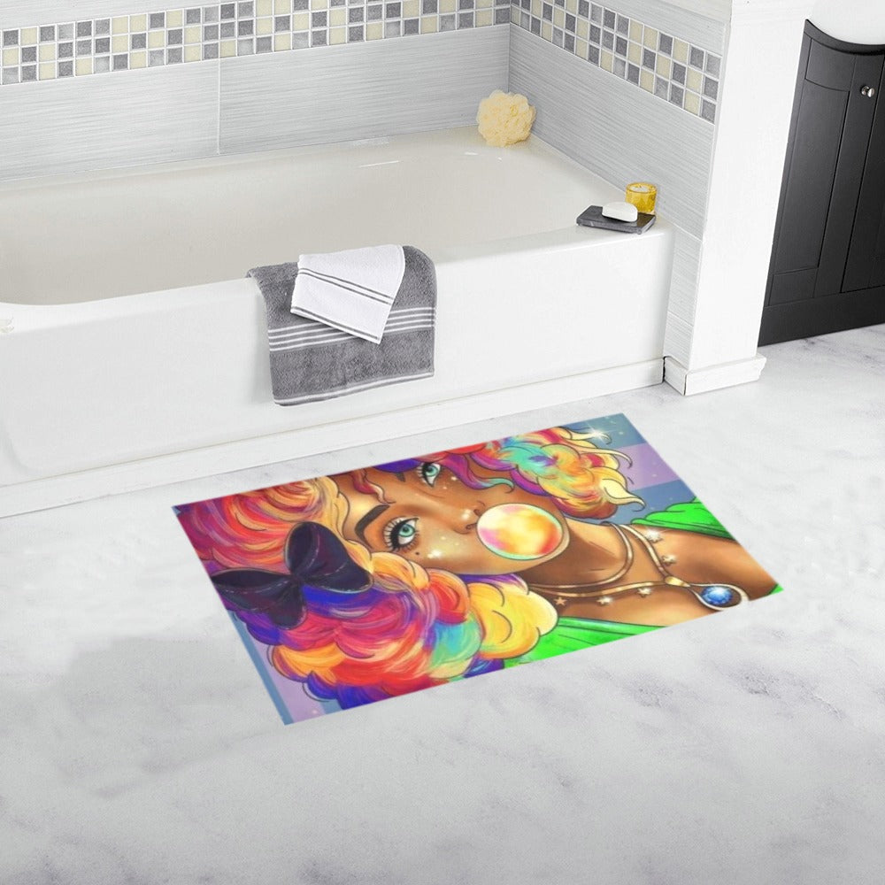 Colorful girl Bath Rug 16''x 28''