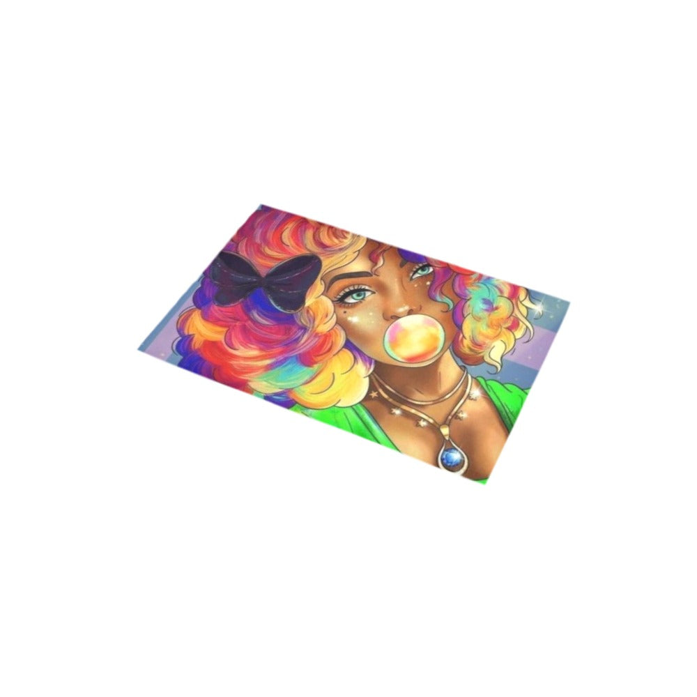 Colorful girl Bath Rug 16''x 28''